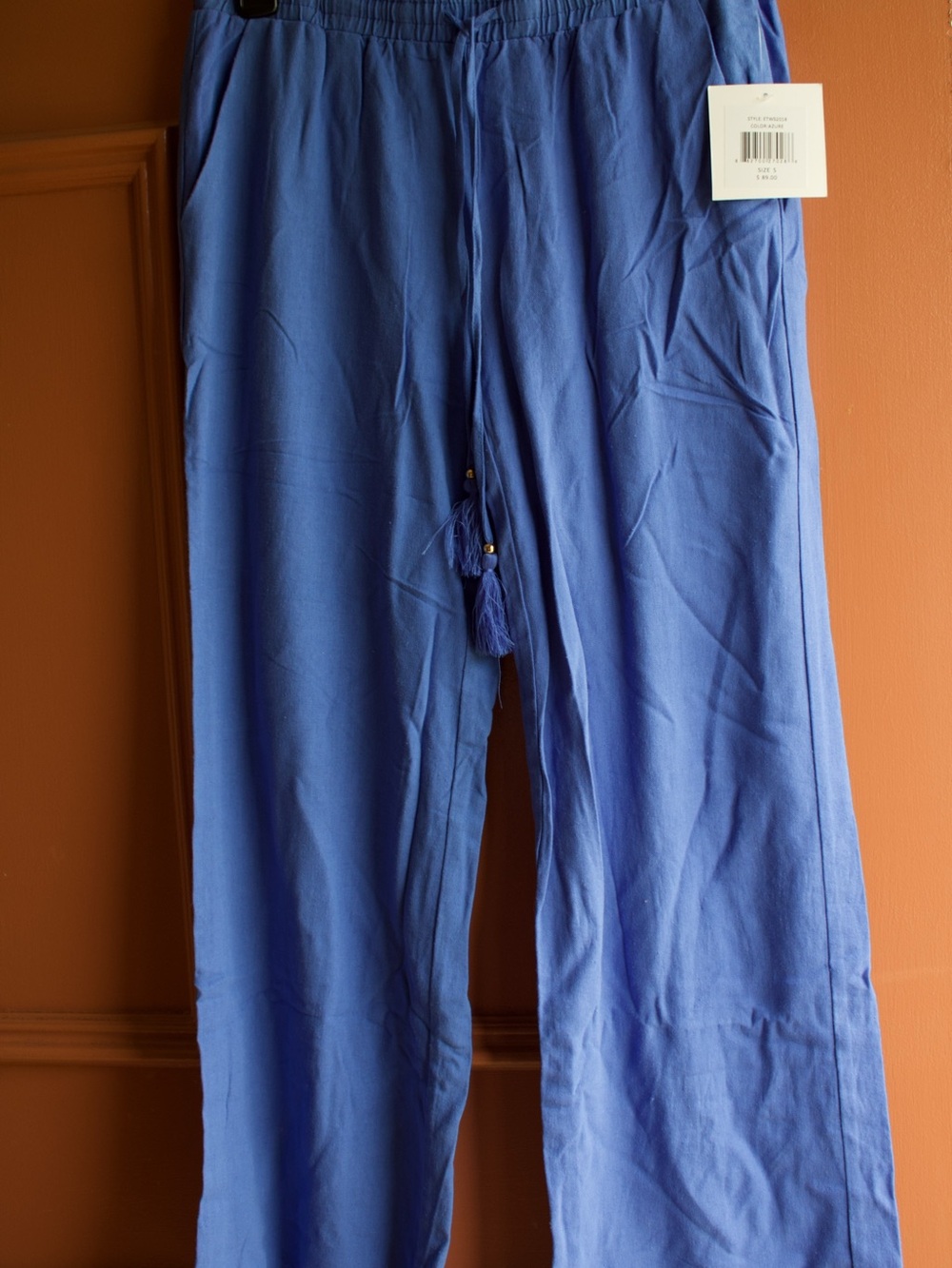 Women’s Relaxed Drawstring Pants in Blue